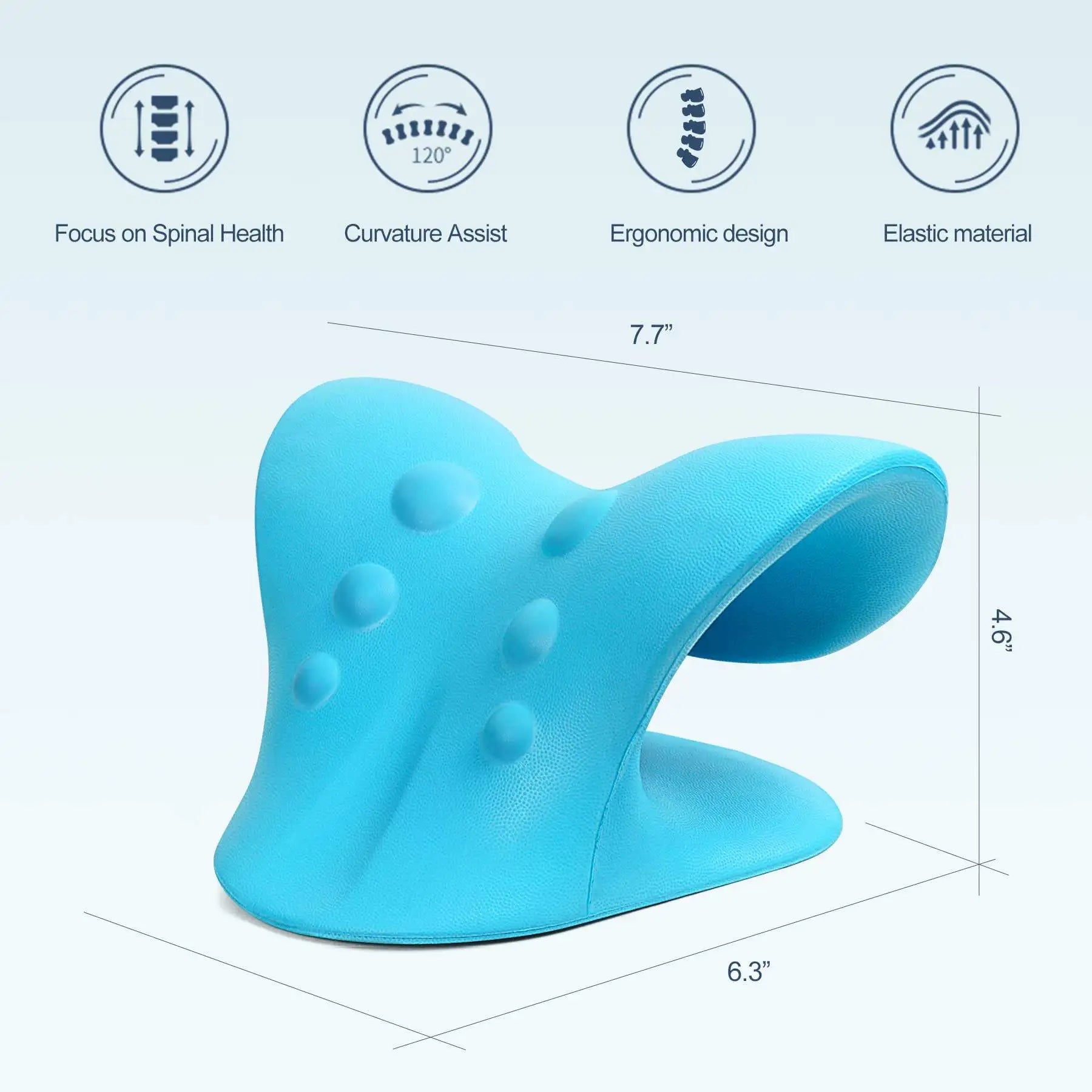 Neck Shoulder Stretcher Relaxer Cervical Chiropractic Traction Device Head Back Relaxer for Pain Relief Cervical Spine Alignment