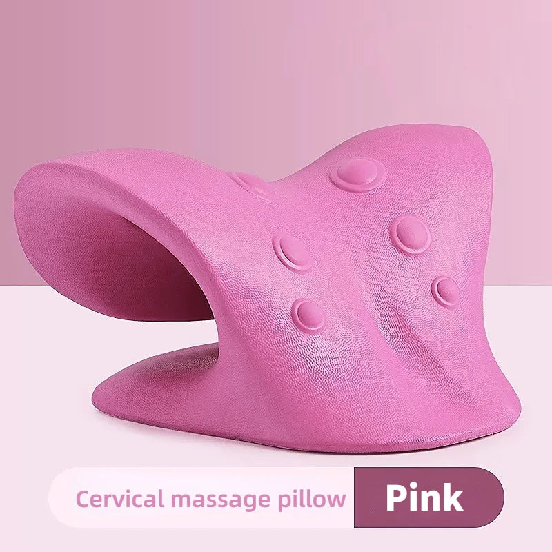 Neck Shoulder Stretcher Relaxer Cervical Chiropractic Traction Device Head Back Relaxer for Pain Relief Cervical Spine Alignment